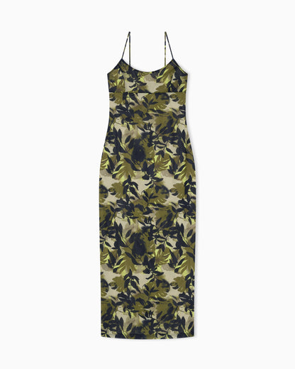 Maxi dress with thin straps