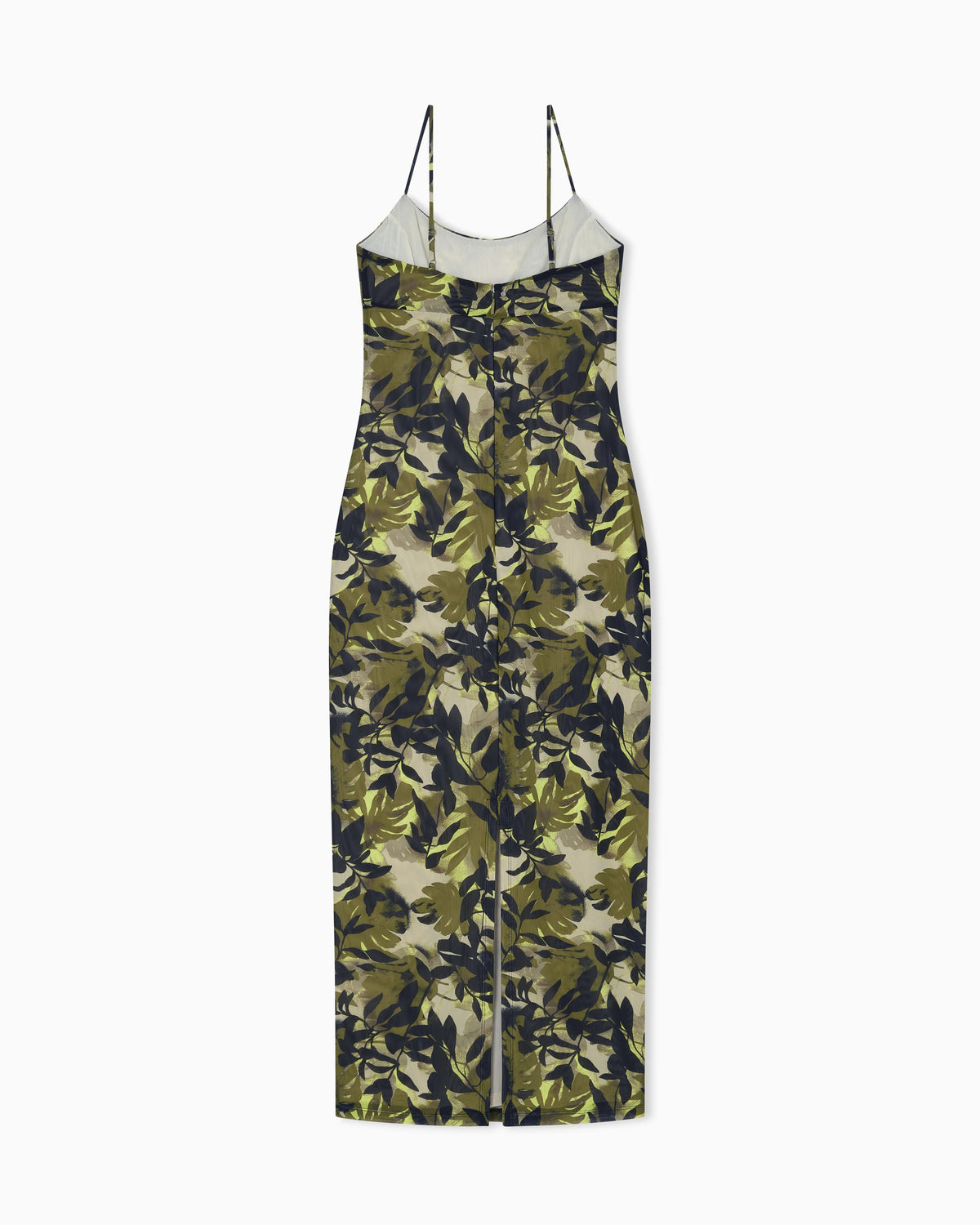 Maxi dress with thin straps
