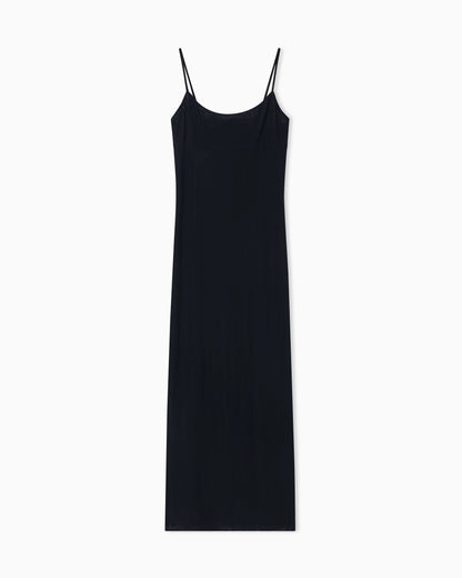 Maxi dress with thin straps