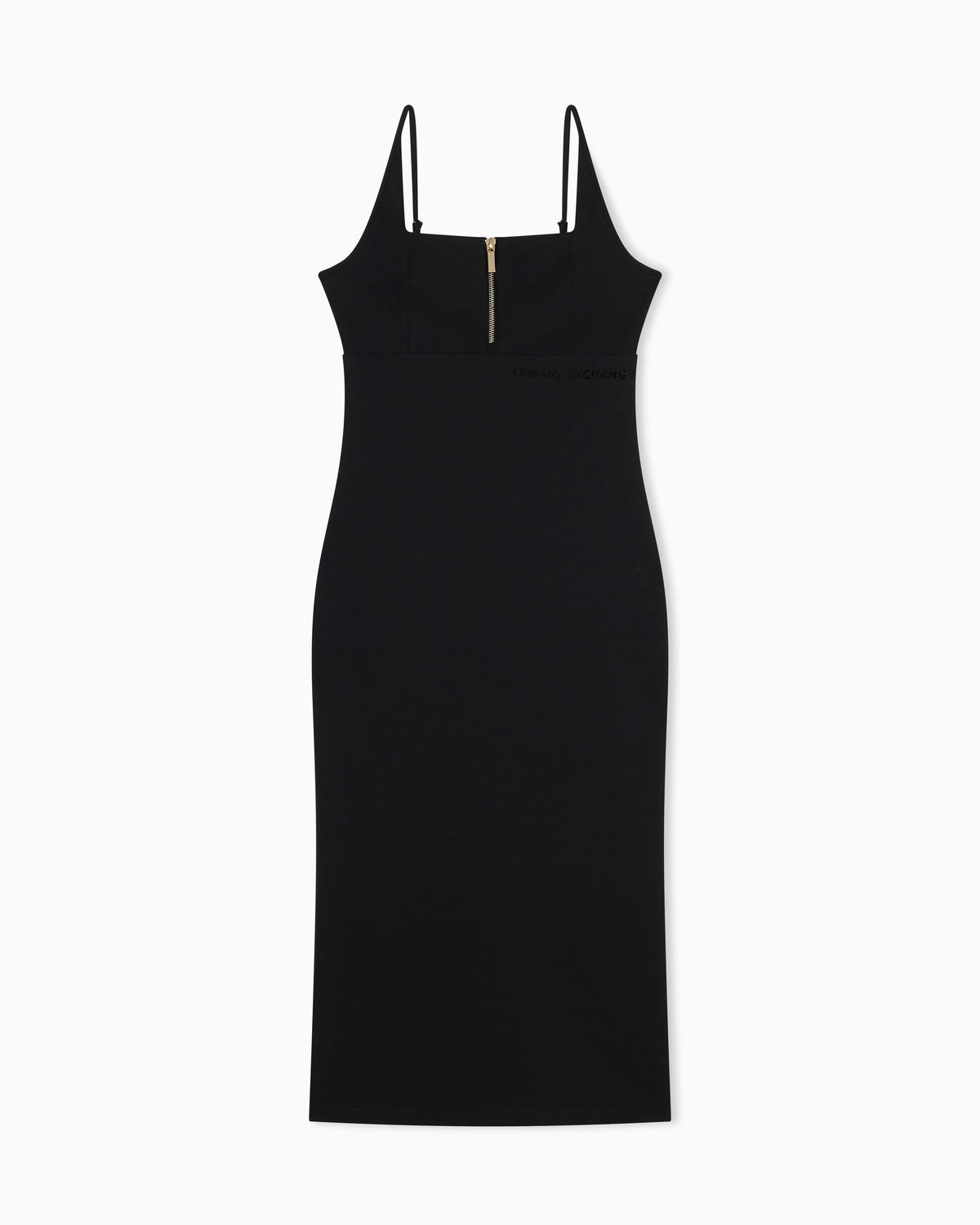 Ottoman midi dress with zip