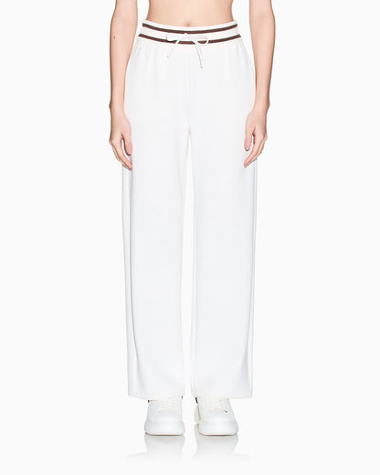 Jogger pants with contrasting trims