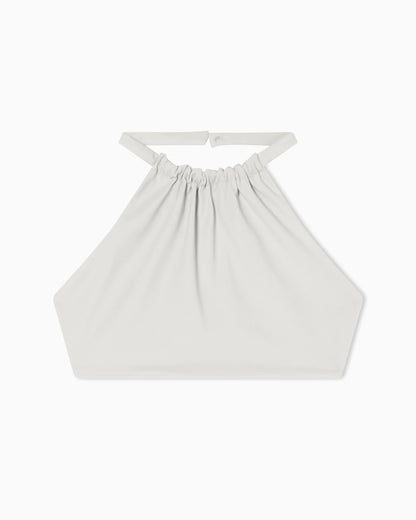 Cropped top in scuba fabric