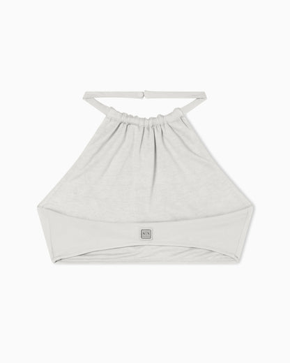 Cropped top in scuba fabric