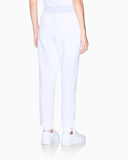 Jogger pants with contrasting inserts