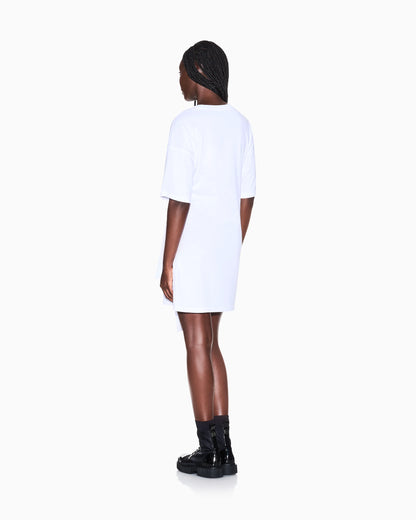 Short Cotton Jersey Dress with Side Knot