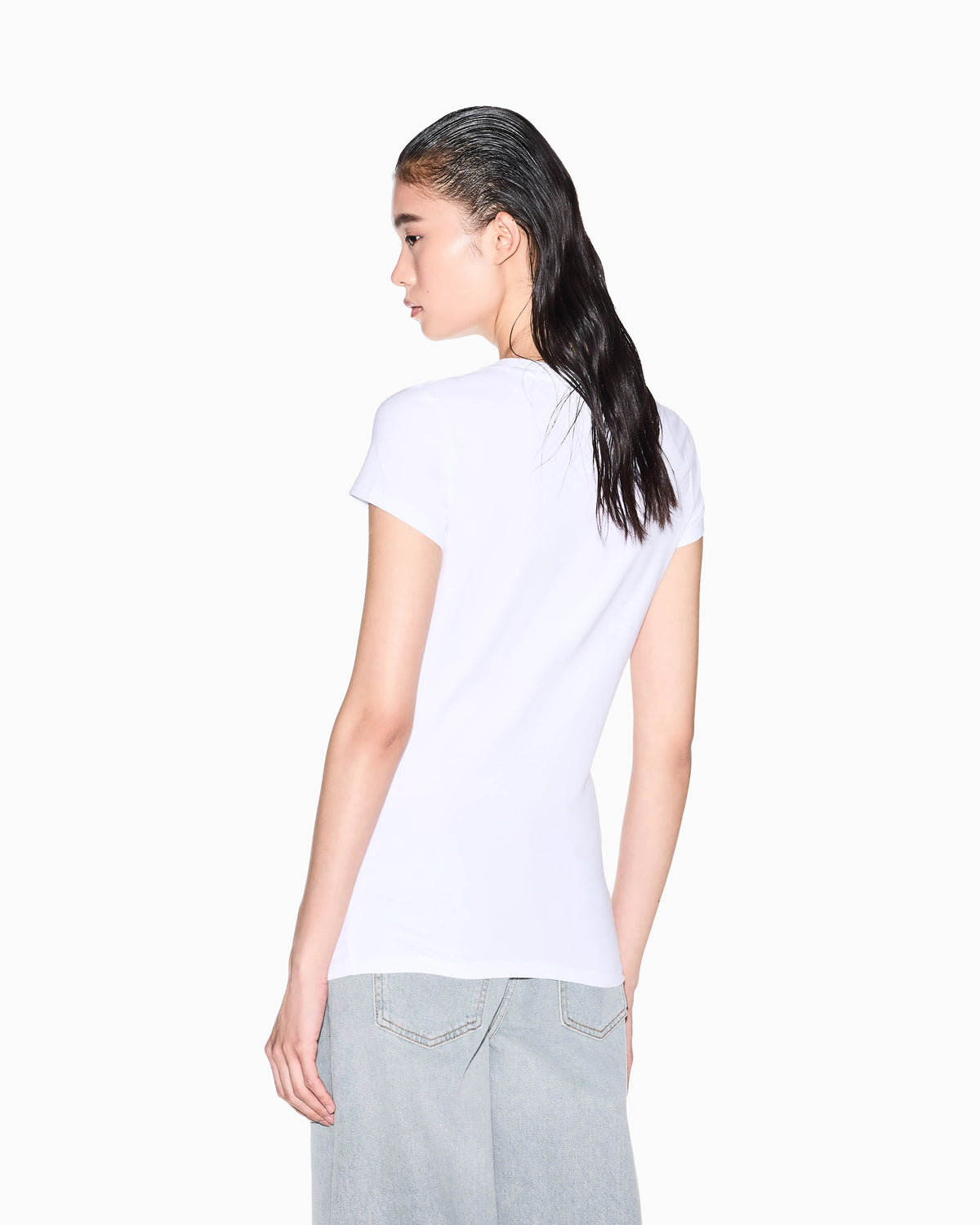 Slim Fit T-Shirt in Stretch Cotton Jersey