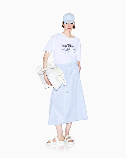 Cropped Cotton Jersey T-Shirt