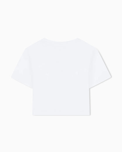 Cropped Cotton Jersey T-Shirt