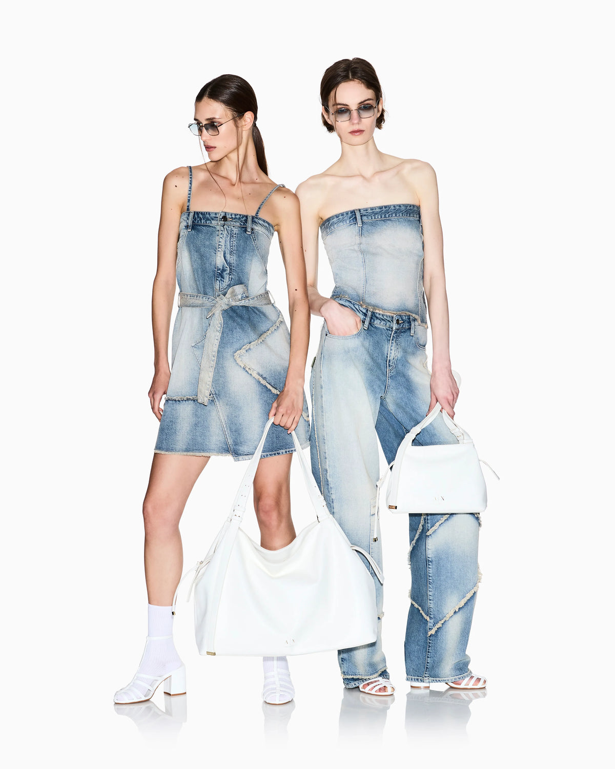 Pigmented Denim Shirt with Used Effect