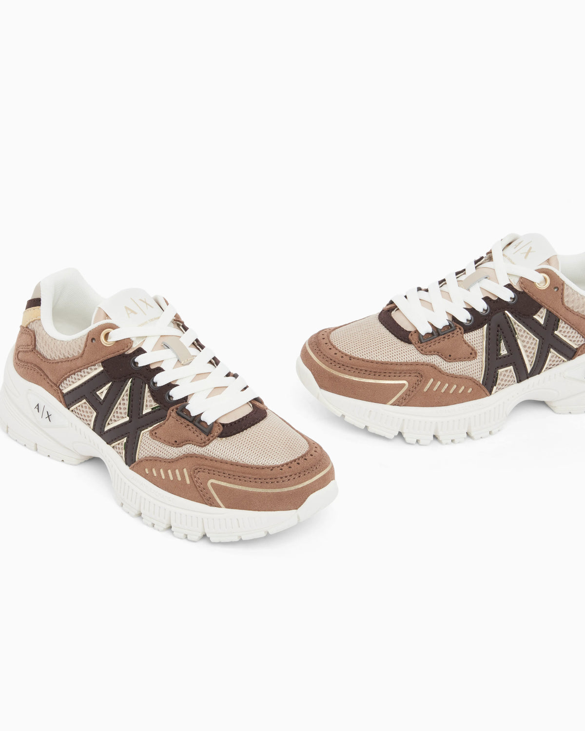 Sneakers in mesh and nylon with rubber sole
