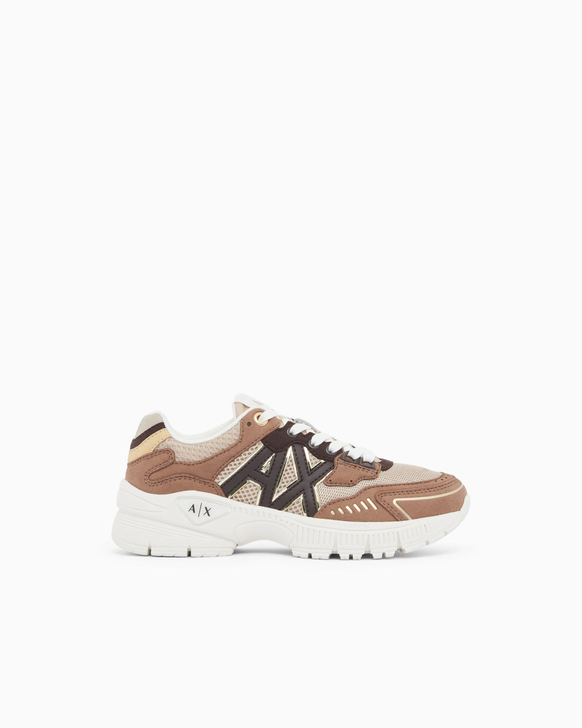 Sneakers in mesh and nylon with rubber sole