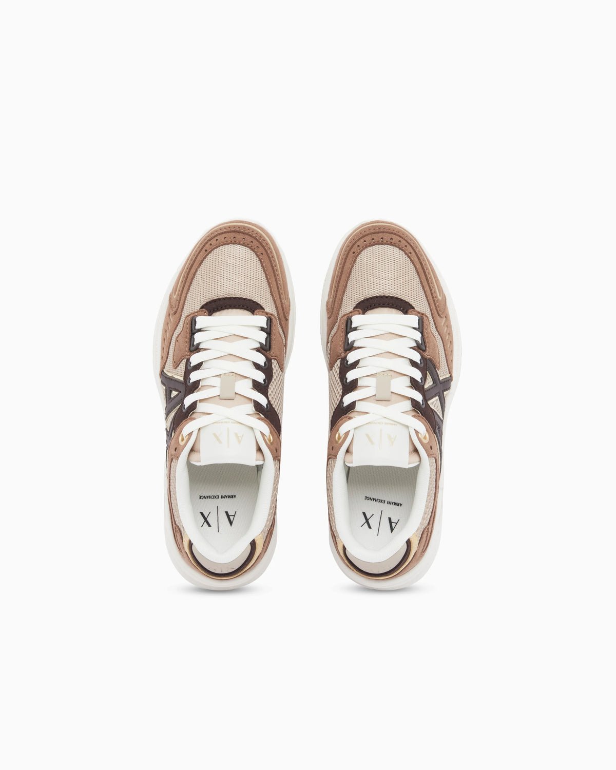 Sneakers in mesh and nylon with rubber sole