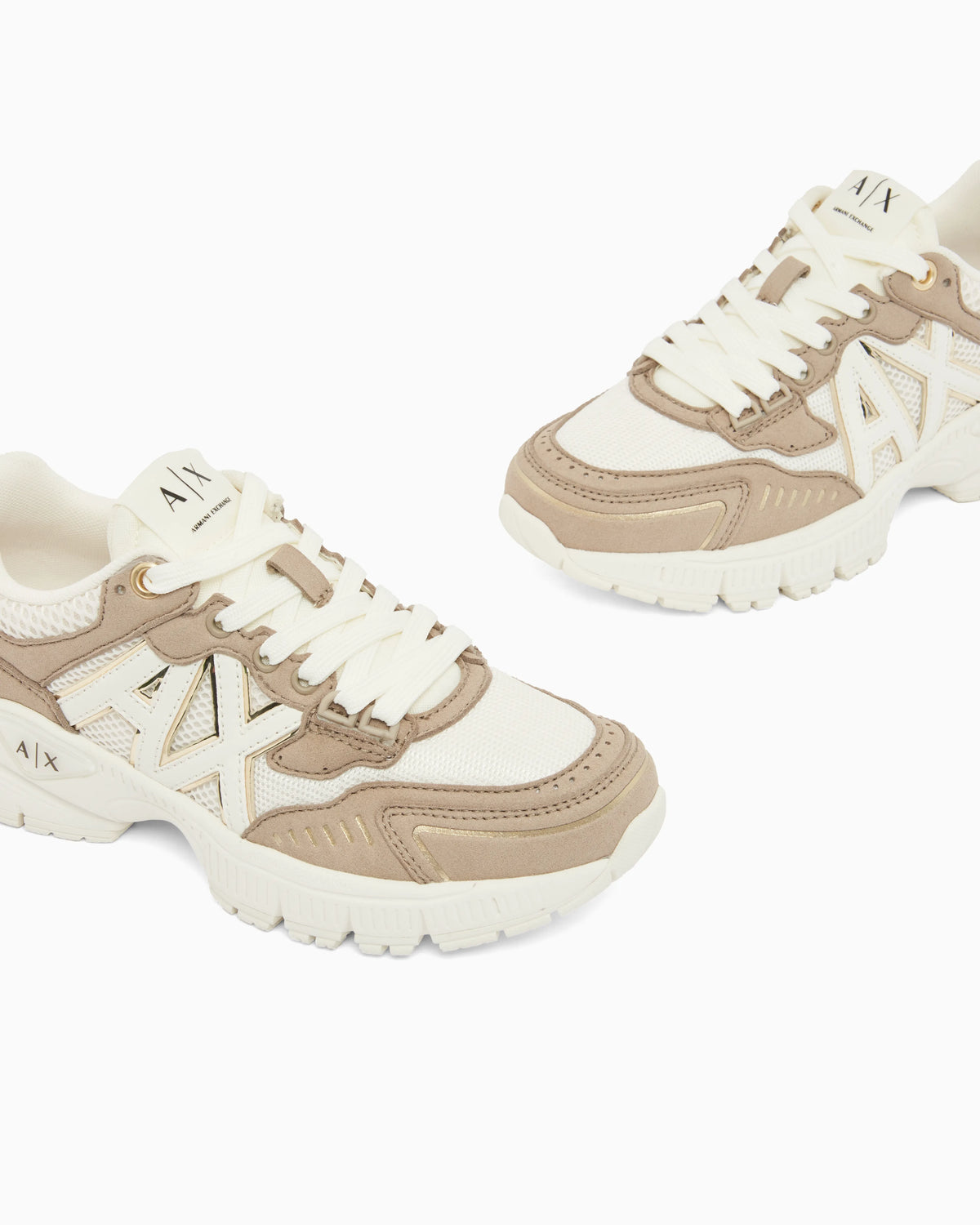Sneakers in mesh and nylon with rubber sole