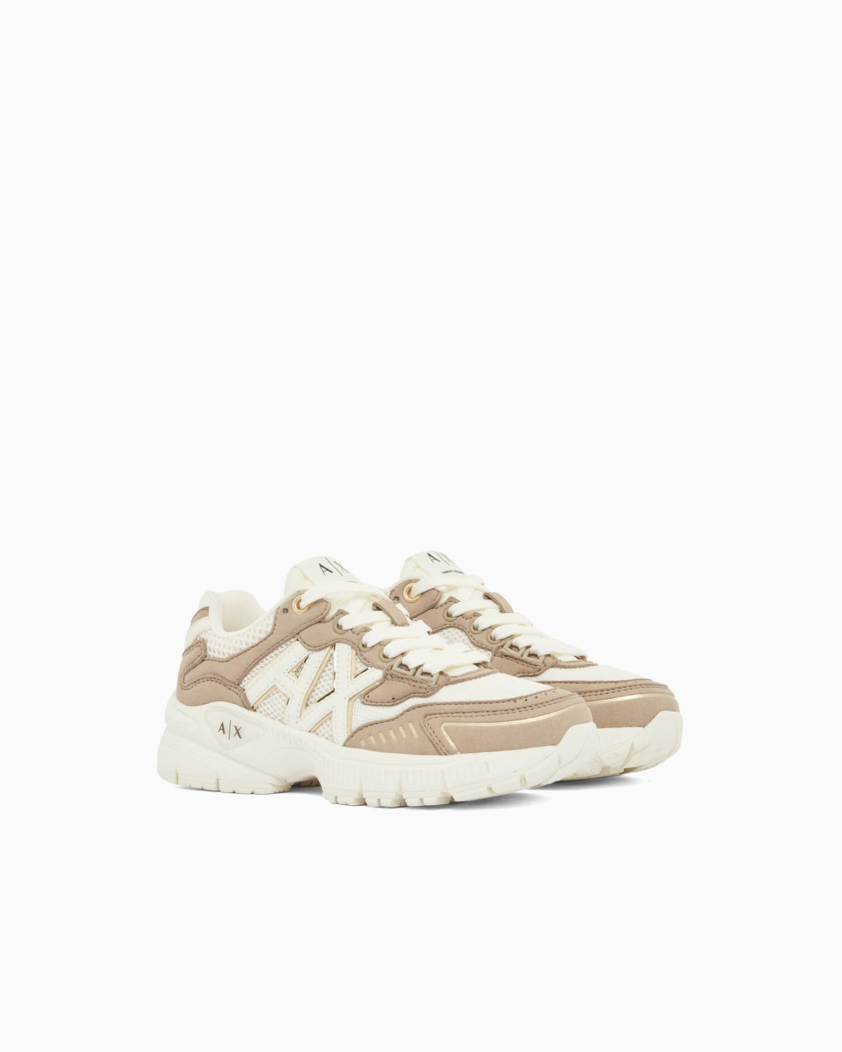 Sneakers in mesh and nylon with rubber sole