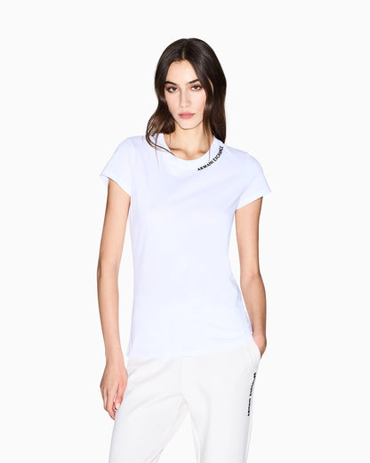 T-shirt with logo on the neckline