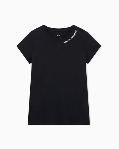 T-shirt with logo on the neckline
