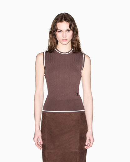 Recycled Viscose V-Neck Top