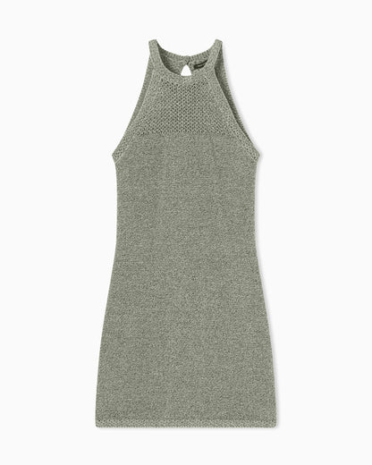 Lurex knit mini dress