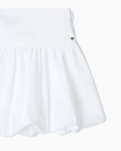 Mini A-Line Skirt in Fine Cotton Twill