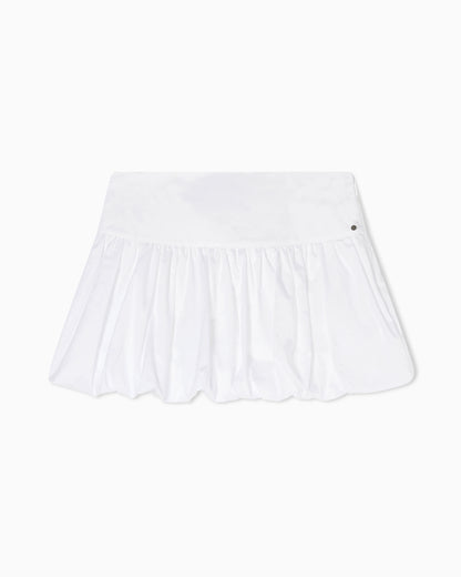 Mini A-Line Skirt in Fine Cotton Twill