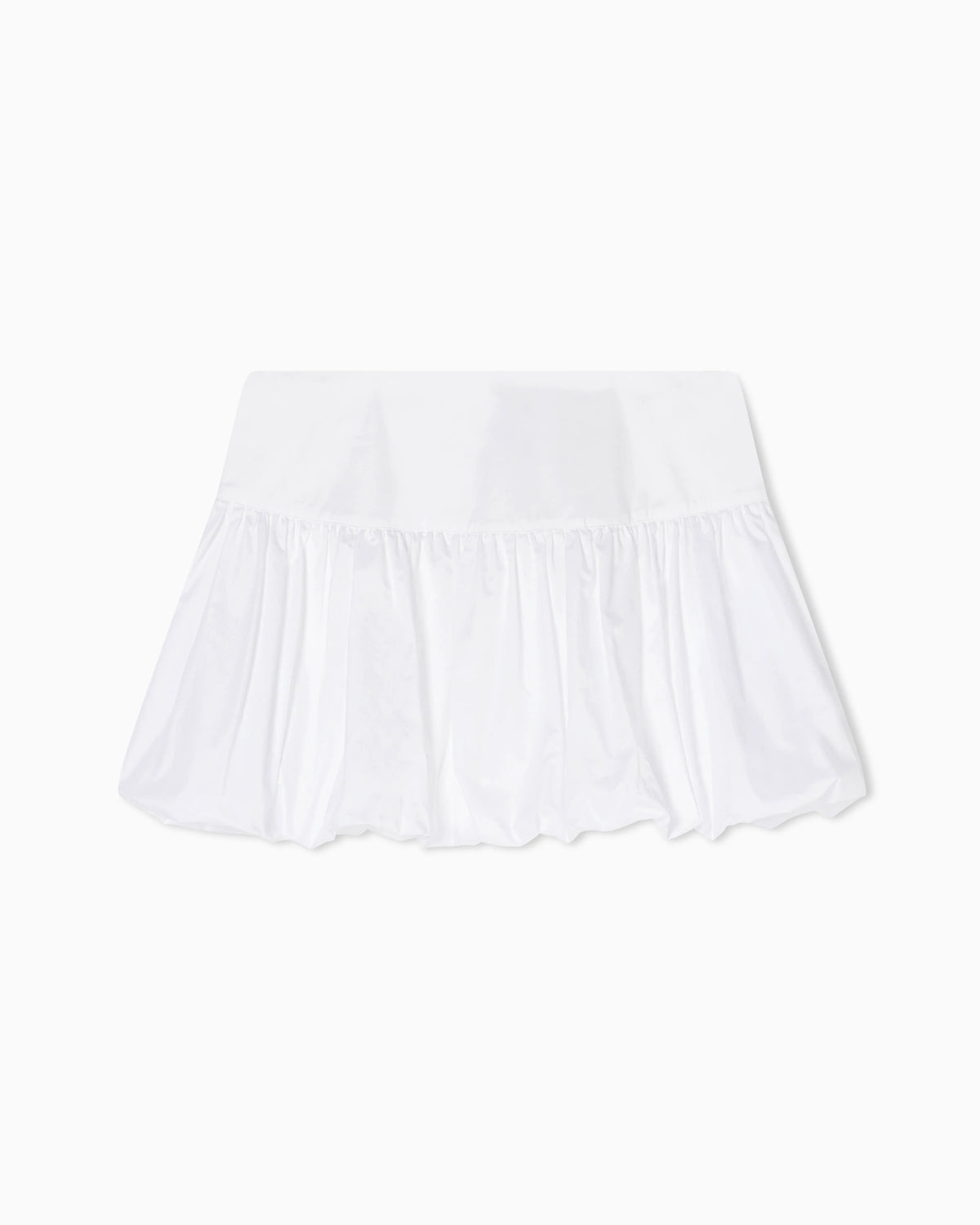 Mini A-Line Skirt in Fine Cotton Twill