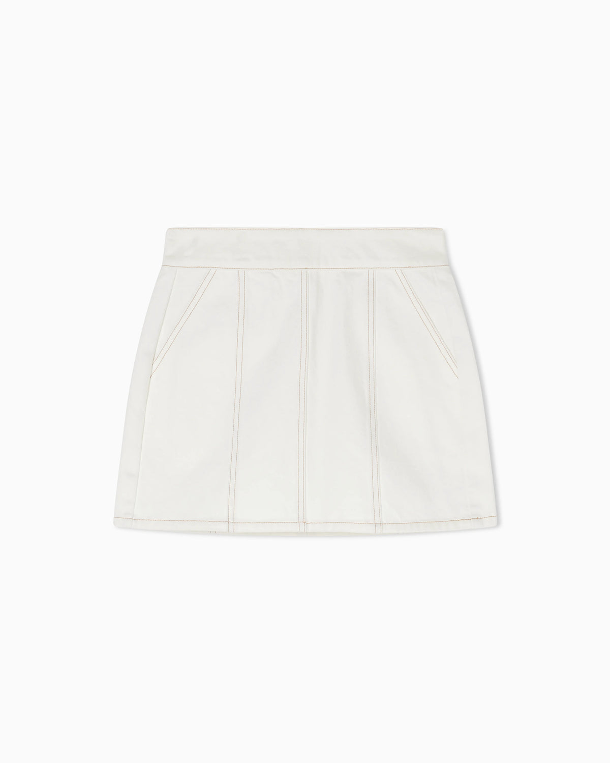 Rigid Denim Mini Skirt