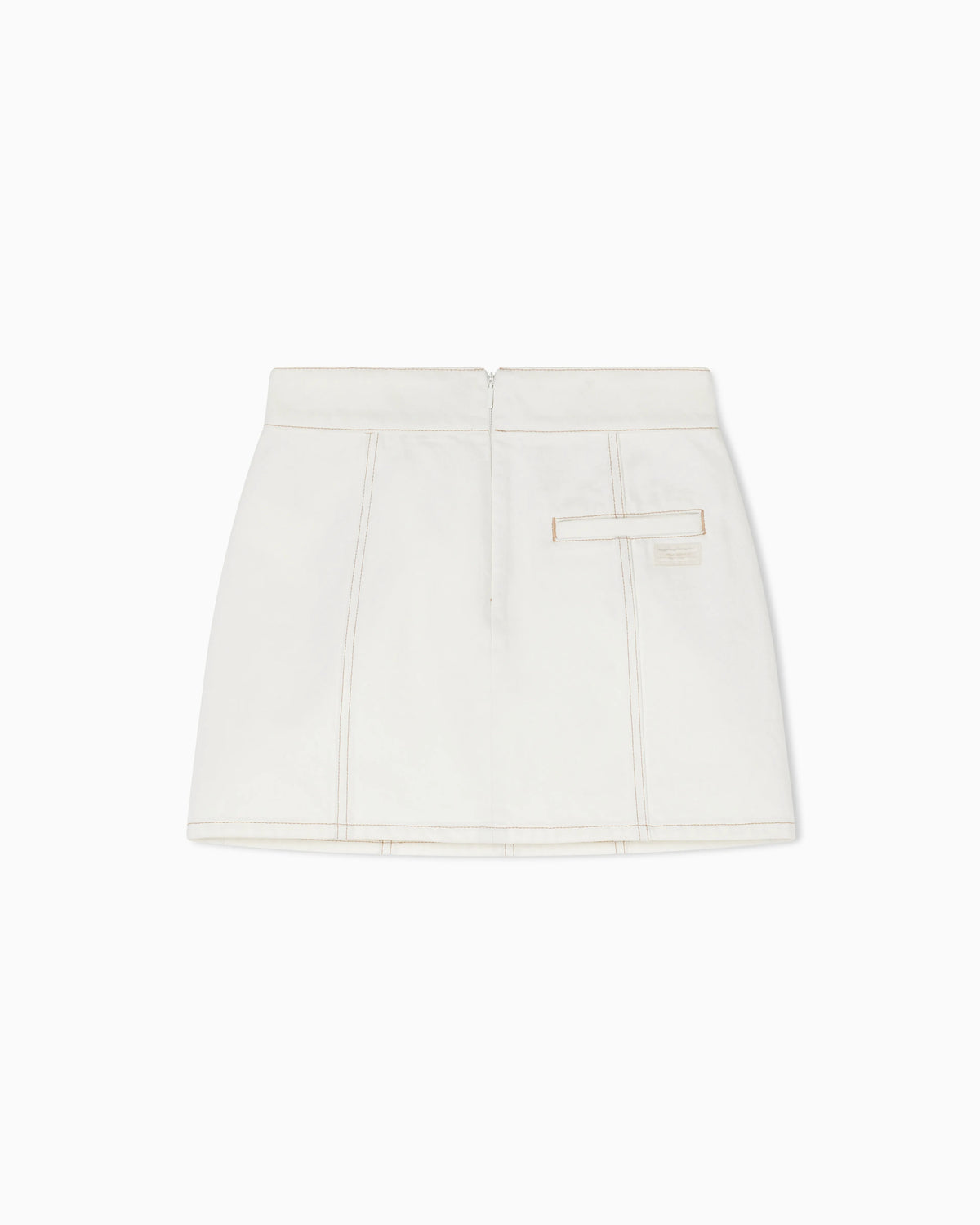 Rigid Denim Mini Skirt