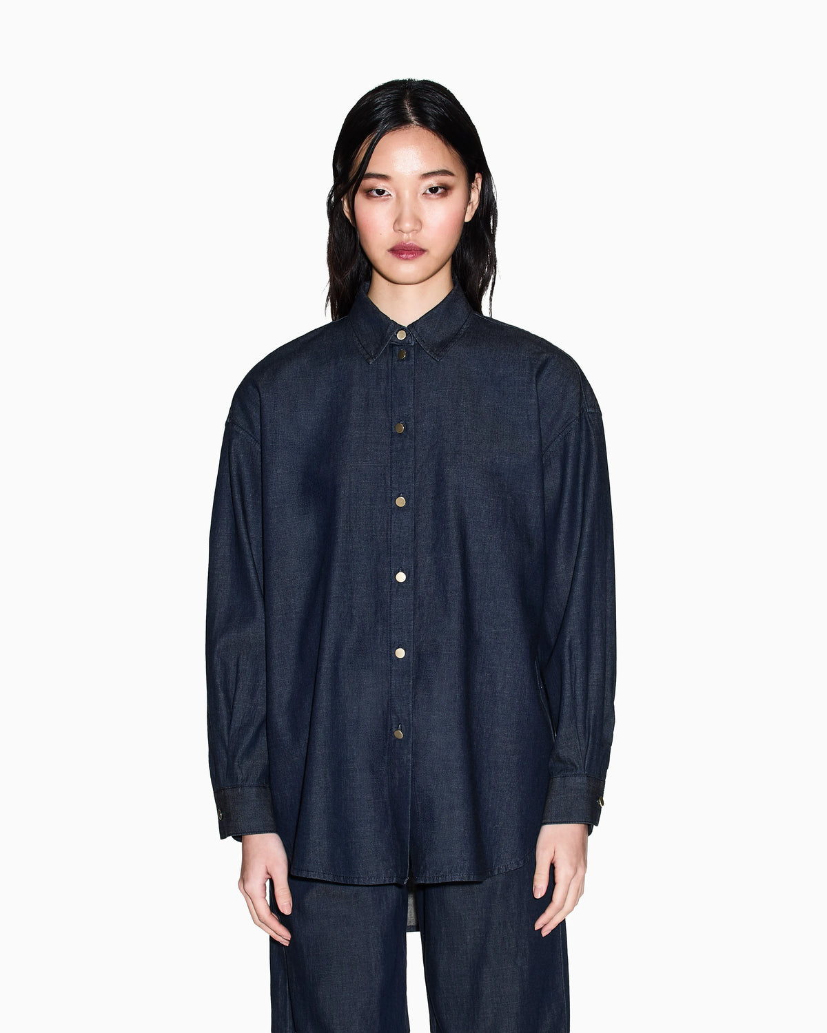 Chambray fabric shirt