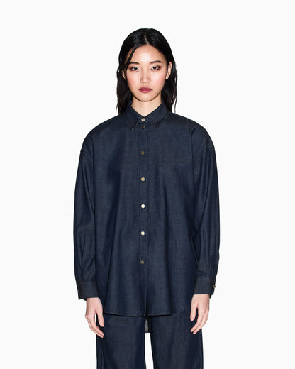 Chambray fabric shirt