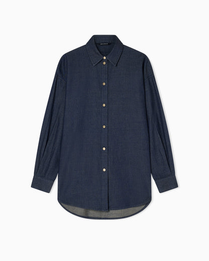 Chambray fabric shirt