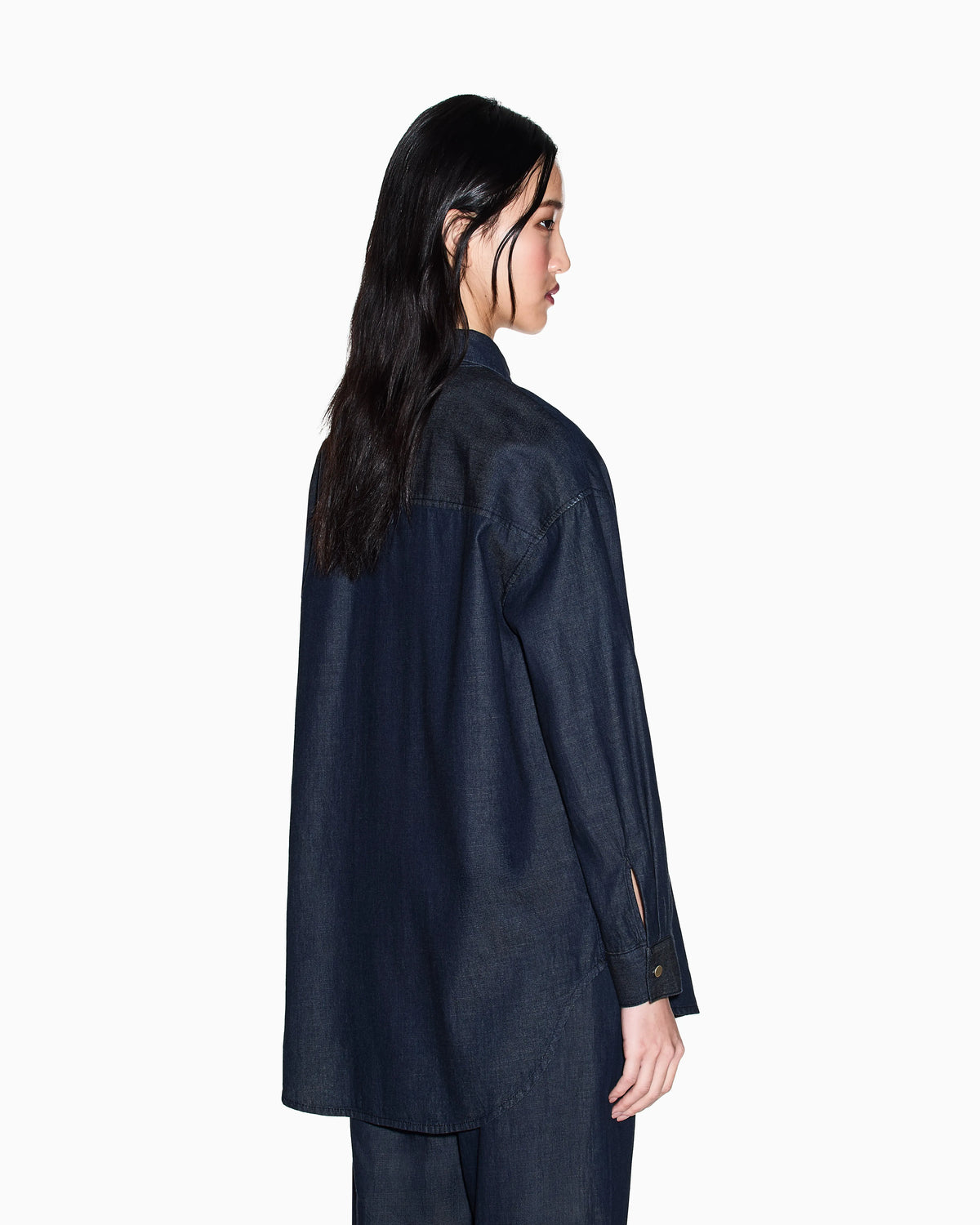 Chambray fabric shirt