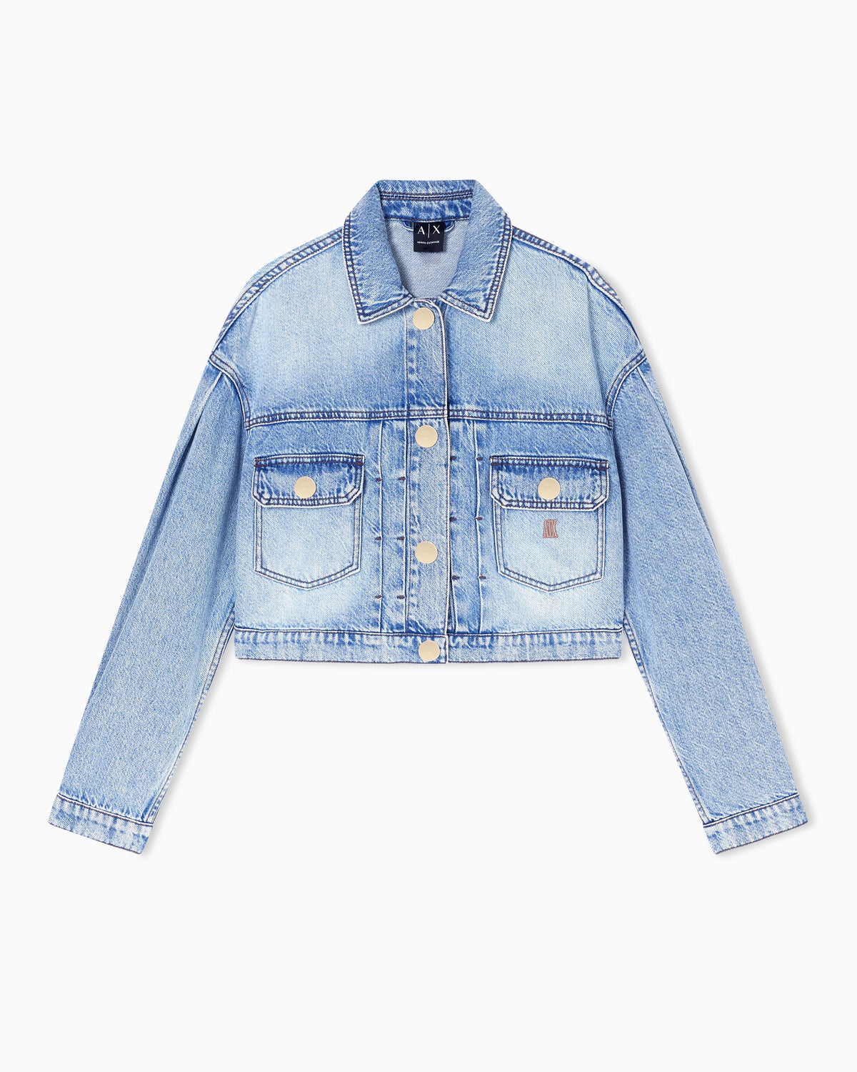 Light Denim Jacket in Rigid Lyocell Cotton