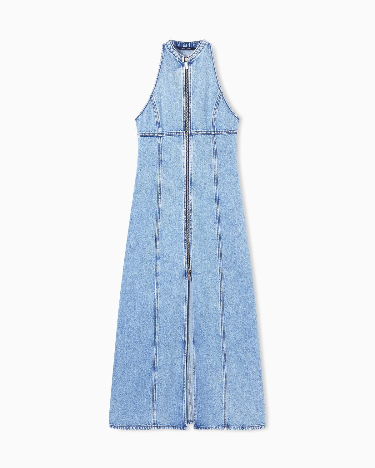 Maxi Denim Zip Up Dress