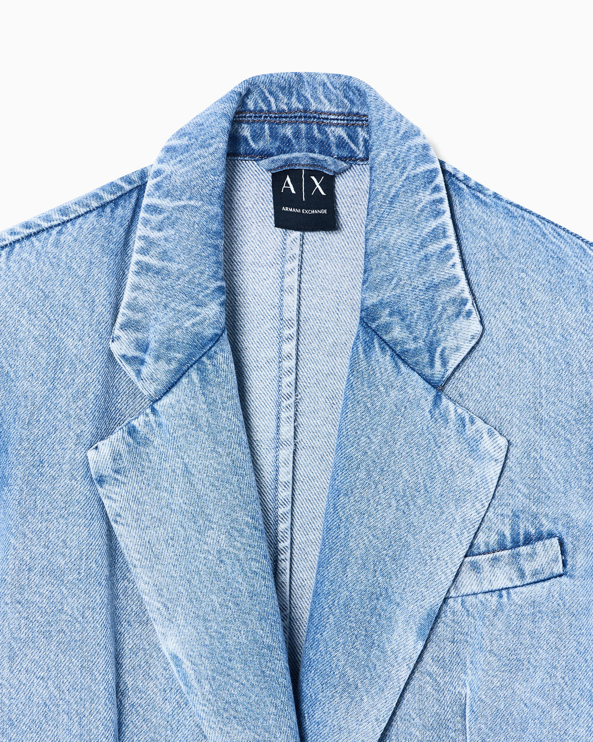 Oversized Rigid Cotton-Lyocell Denim Jacket
