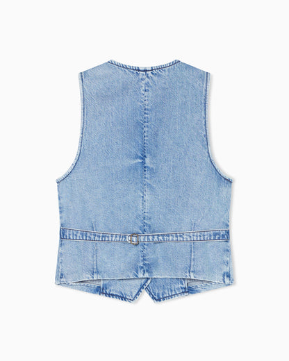 Lightweight Cotton and Lyocell Denim Vest