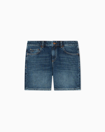 Cotton Denim Shorts