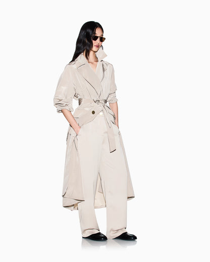 Classic Trousers in Recycled Crêpe Satin