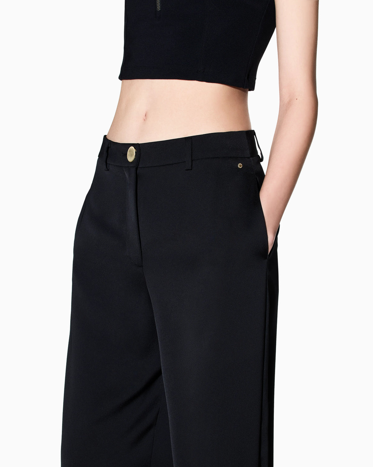 Classic Trousers in Recycled Crêpe Satin