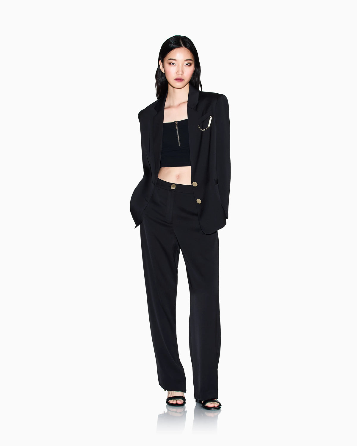 Classic Trousers in Recycled Crêpe Satin