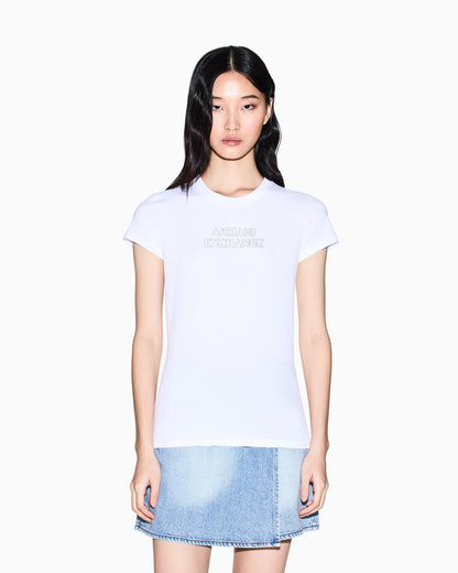 Slim fit T-shirt in stretch cotton jersey