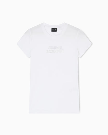 Slim fit T-shirt in stretch cotton jersey