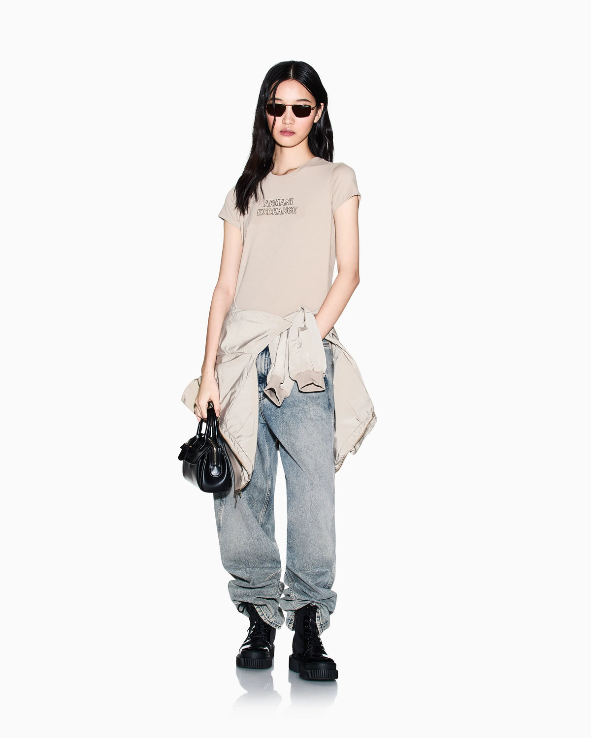 Slim fit T-shirt in stretch cotton jersey