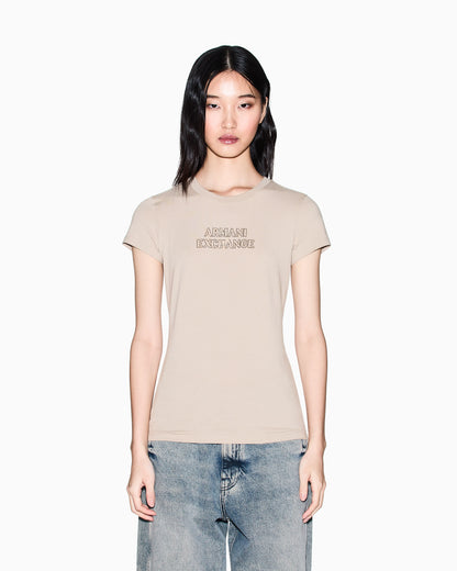 Slim fit T-shirt in stretch cotton jersey