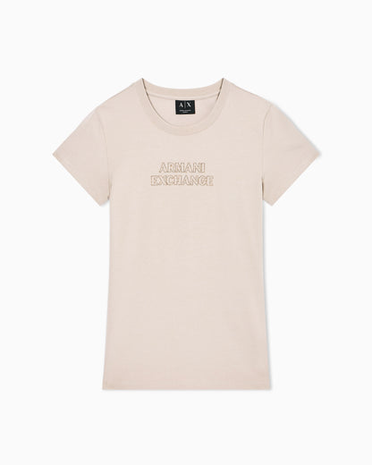 Slim fit T-shirt in stretch cotton jersey