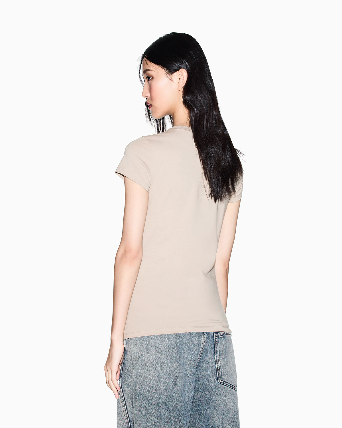 Slim fit T-shirt in stretch cotton jersey