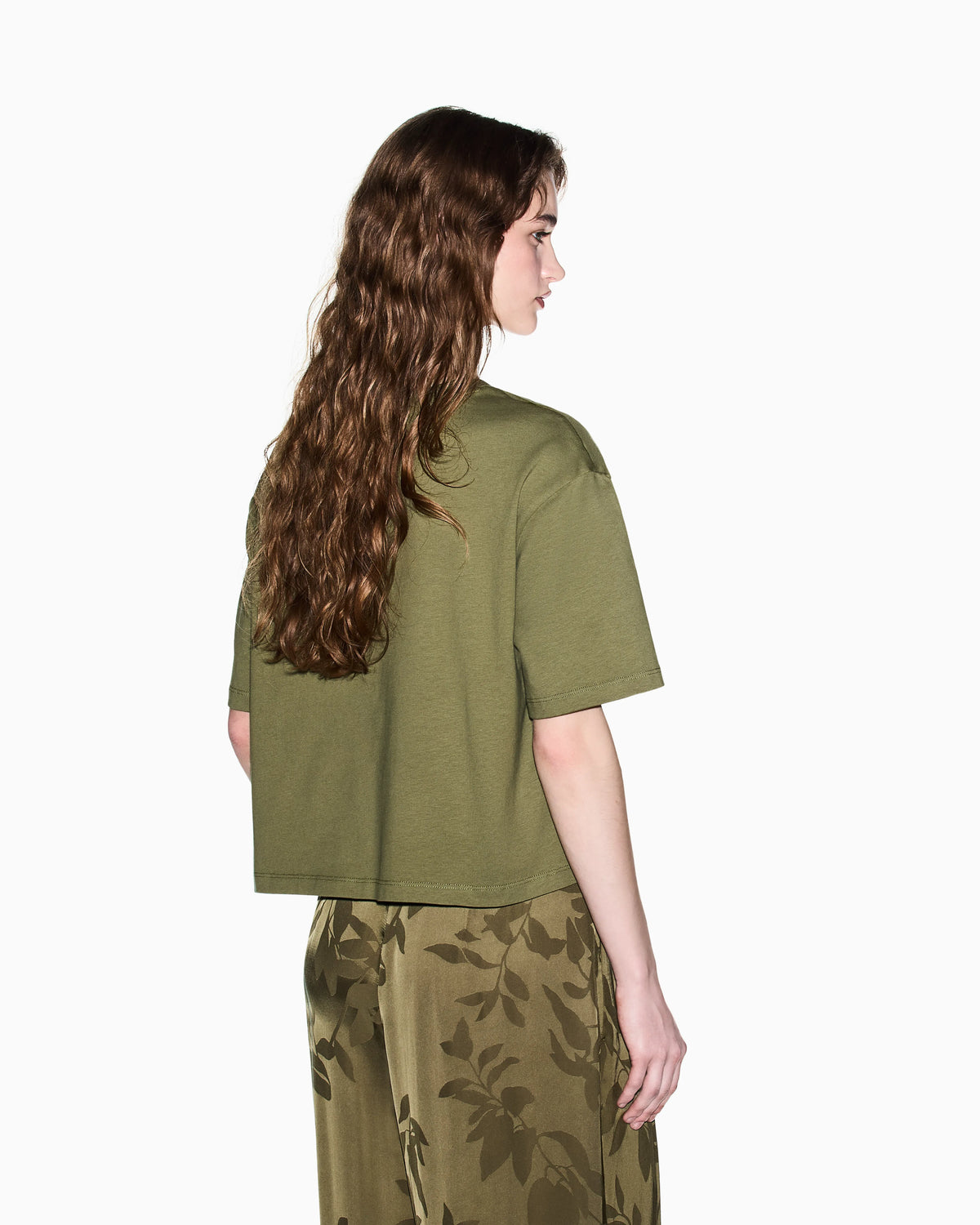 Cropped Heavy Jersey T-Shirt