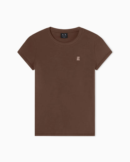 Slim fit T-shirt in stretch cotton jersey