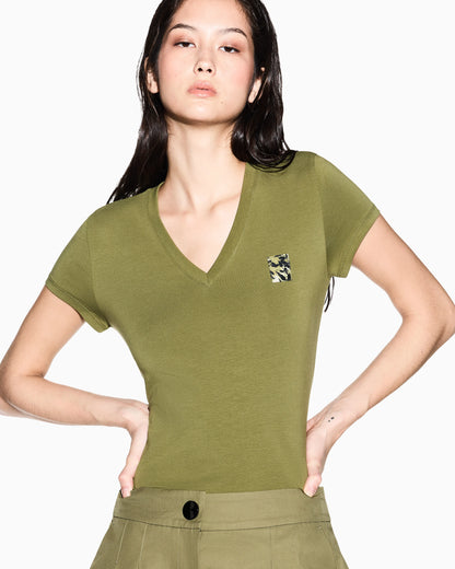 Slim Fit T-shirt in Stretch Cotton Jersey