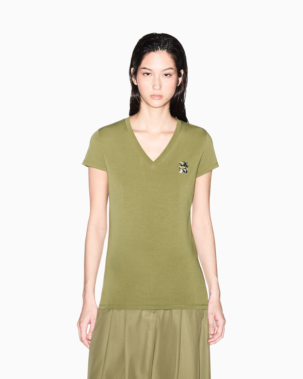 Slim Fit T-shirt in Stretch Cotton Jersey