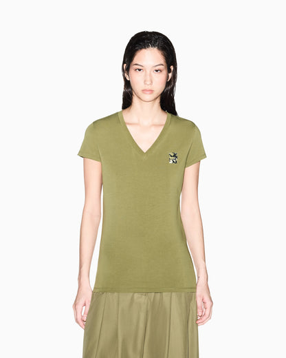 Slim Fit T-shirt in Stretch Cotton Jersey